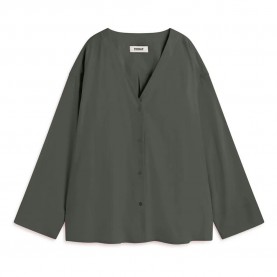 риза,с,дълъг,ръкав,дамски,блузи,дамски,ризи,ecoalf,tania,long,sleeve,shirt,green