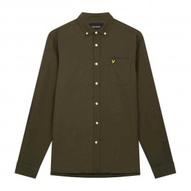 риза,с,дълъг,ръкав,мъжки,ризи,lyle,&,scott,oxford,long,sleeve,shirt,olive,(green)