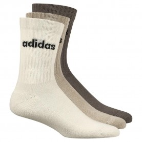 чорапи,мъжки,чорапи,adidas,linear,cushioned,crew,socks,3,pairs,wonderwhi,magbei,earstr,(brown,black)