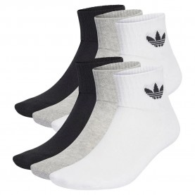 чорапи,мъжки,чорапи,adidas,originals,mid,short,socks,6,pairs,multicolor,(white,medium,grey,heather,black)