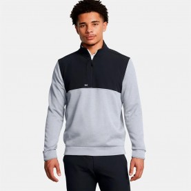 блуза,мъжки,пуловери,under,armour,golf,drive,storm,sf,half,zip,sweatshirt,white,black,(steel,mod,gray,white)
