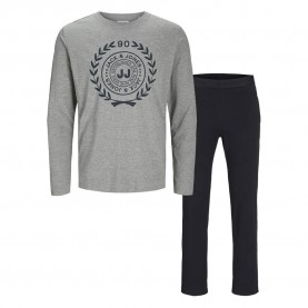 пижама,детски,пижами,jack,&,jones,athens,long,sleeve,pyjama,black,grey,(light,grey,melange,black)