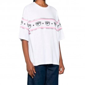 тениска,дамски,тениски,chiara,ferragni,75cbhf01,short,sleeve,t,shirt,white
