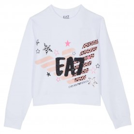 блуза,детски,блузи,ea7,emporio,armani,6rfm07,sweatshirt,white
