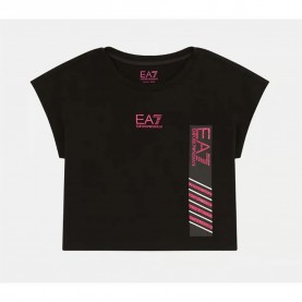 тениска,детски,тениски,ea7,emporio,armani,6rft23,short,sleeve,t,shirt,black