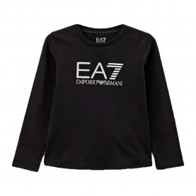 тениска,детски,тениски,ea7,emporio,armani,8nft03,long,sleeve,t,shirt,black