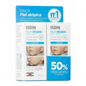 Isdin Nutratopic Pro-Amp Facial Duo 50ml moisturizer 2 units - White специфични,козметични,продукти,isdin,nutratopic,pro,amp,facial,duo,50ml,moisturizer,2,units,white