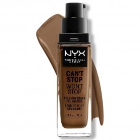 ексфолианти,nyx,cosmetics,deep,sable,can´t,stop,won´t,stop,full,coverage,foundation,brown,(white)