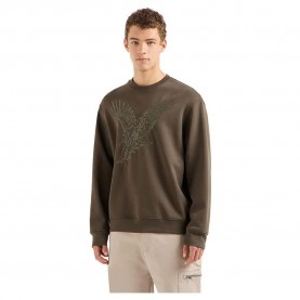 блуза,мъжки,пуловери,armani,exchange,6dzmae,zjkbz,sweatshirt,black,olive,(brown)