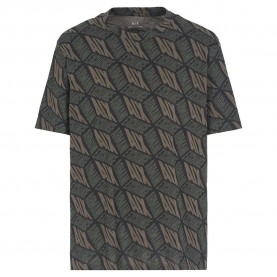 тениска,мъжки,тениски,armani,exchange,6dzthy,zjh4z,short,sleeve,t,shirt,brown