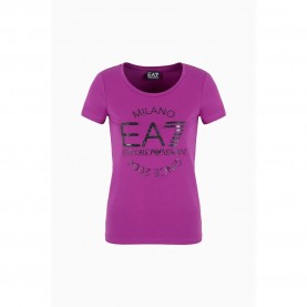 тениска,дамски,тениски,ea7,emporio,armani,6dtt20,tjqcz,short,sleeve,t,shirt,purple