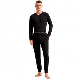 пижама,мъжки,пижами,emporio,armani,111789,4f720,long,sleeve,pyjama,black