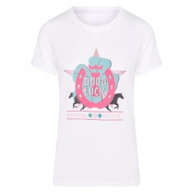 тениска,дамски,тениски,imperial,riding,good,luck,woman,short,sleeve,t,shirt,white,(white)