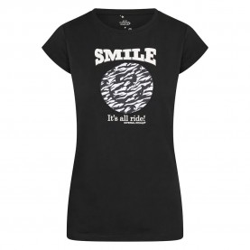 Тениска Imperial riding Smiley Zebra Woman Short Sleeve T-Shirt - Black (Black) тениска,мъжки,тениски,дамски,тениски,imperial,riding,smiley,zebra,woman,short,sleeve,t,shirt,black,(black)