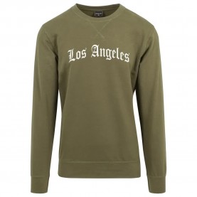 тениска,мъжки,тениски,mister,tee,los,angeles,wording,long,sleeve,t,shirt,olive,(green)