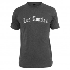 тениска,мъжки,тениски,mister,tee,los,angeles,wording,short,sleeve,t,shirt,charcoal,(grey)
