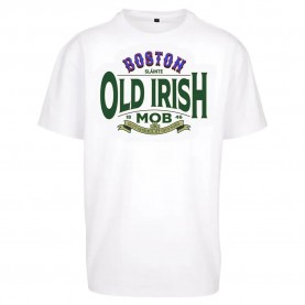 тениска,мъжки,тениски,mister,tee,old,irish,mob,oversize,short,sleeve,t,shirt,white