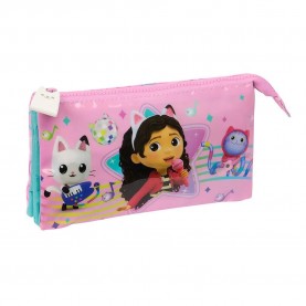 канцеларски,принадлежности,safta,gabby´s,dollhouse,party,pencil,case,pink,(multicolor)