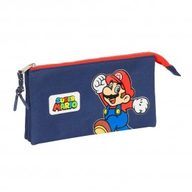 канцеларски,принадлежности,safta,super,mario,world,triple,pencil,case,multicolor,(multicolor)