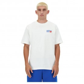 Тениска New balance Athletics Premium Logo short sleeve T-shirt - White (Sea Salt) тениска,мъжки,тениски,дамски,тениски,new,balance,athletics,premium,logo,short,sleeve,t,shirt,white,(sea,salt)
