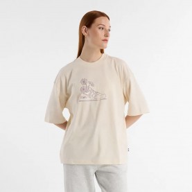 тениска,дамски,тениски,new,balance,oversized,flower,short,sleeve,t,shirt,linen,(beige)