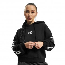 блуза,дамски,блузи,thug,life,caution,sweatshirt,black,(black)