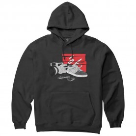 суичър,мъжки,пуловери,es,vx,hoodie,black,(black)