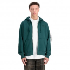 блуза,мъжки,пуловери,alpha,industries,back,print,full,zip,sweatshirt,green,(force,green)