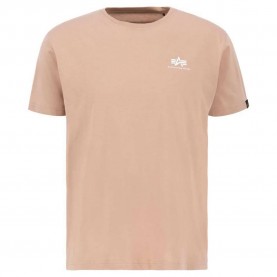 тениска,мъжки,тениски,alpha,industries,basic,small,logo,short,sleeve,t,shirt,dusty,coral,(beige)