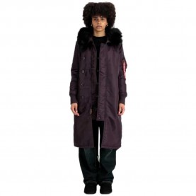 яке,дамски,якета,и,палта,alpha,industries,long,fishtail,jacket,purple,(plum)