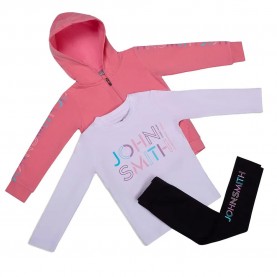 John smith Nika long sleeve set - Pink (Gum) детски,екипи,john,smith,nika,long,sleeve,set,pink,(gum)