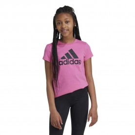 Тениска Adidas Essentials Big Logo Cotton short sleeve T-shirt - Pink (Pulse Magenta / Black) тениска,мъжки,тениски,дамски,тениски,adidas,essentials,big,logo,cotton,short,sleeve,t,shirt,pink,(pulse,magenta,black)