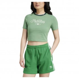 бебешка,фланелка,с,къс,ръкав,дамски,топове,adidas,originals,baby,graphic,short,sleeve,top,green,(preloved,green)