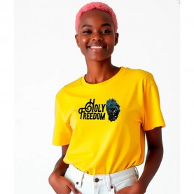 тениска,дамски,тениски,kruskis,holy,freedom,short,sleeve,t,shirt,yellow,(yellow)