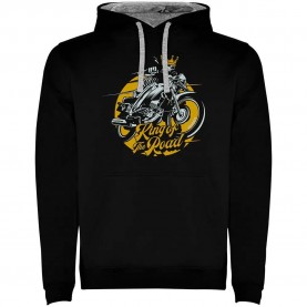 суичър,мъжки,пуловери,kruskis,king,of,the,road,hoodie,black,grey,(black)