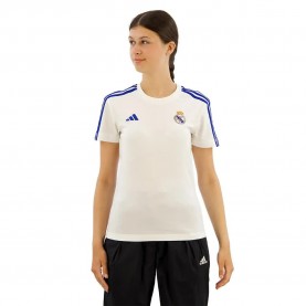тениска,дамски,тениски,adidas,real,madrid,3,stripes,woman,short,sleeve,t,shirt,white,(white)