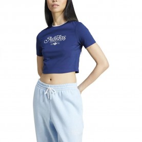 бебешка,фланелка,с,къс,ръкав,дамски,топове,adidas,originals,baby,graphic,short,sleeve,top,dark,blue,(blue)