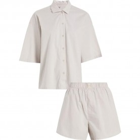 пижама,дамски,пижами,calvin,klein,000qs7424e,pyjama,beige