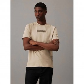 тениска,мъжки,тениски,calvin,klein,embroidered,logo,peached,short,sleeve,t,shirt,beige