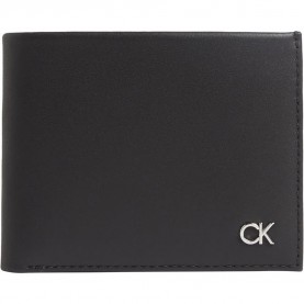 портфейли,и,портмонета,calvin,klein,metal,bifold,wallet,ck,black,smooth,(black)
