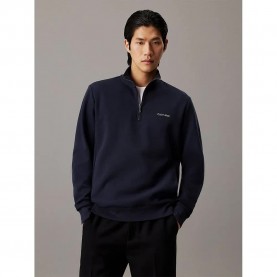 блуза,мъжки,пуловери,calvin,klein,micro,logo,repreve,half,zip,sweatshirt,blue,(night,sky)