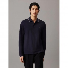 мъжки,блузи,с,яка,calvin,klein,stretch,tipping,long,sleeve,polo,blue,(night,sky)