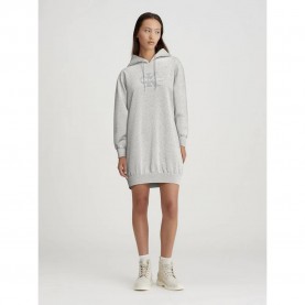 дънки,дамски,поли,и,рокли,calvin,klein,jeans,chenille,monologo,long,sleeve,midi,dress,grey