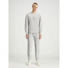 блуза,мъжки,пуловери,calvin,klein,jeans,chenille,monologo,sweatshirt,ivory,grey,heather,(grey)