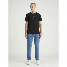 тениска,мъжки,тениски,calvin,klein,jeans,distressed,monologo,short,sleeve,t,shirt,black,(ck,black)