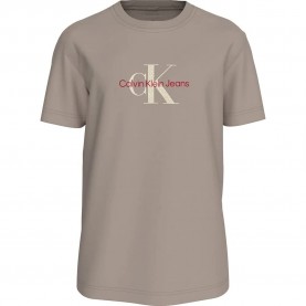 тениска,мъжки,тениски,calvin,klein,jeans,distressed,monologo,short,sleeve,t,shirt,beige