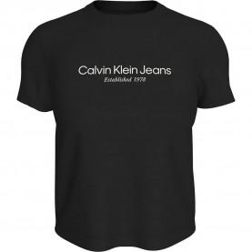 бебешка,тениска,дамски,тениски,calvin,klein,jeans,institutional,graphic,baby,short,sleeve,t,shirt,ck,black,(black)