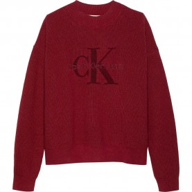 блуза,детски,блузи,calvin,klein,jeans,premium,logo,quilted,sweatshirt,red