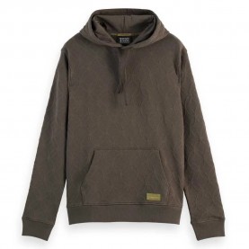 суичър,мъжки,пуловери,scotch,&,soda,jacquard,terry,hoodie,coffee,(brown)
