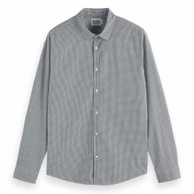 карирана,риза,мъжки,ризи,scotch,&,soda,micro,check,long,sleeve,shirt,grey